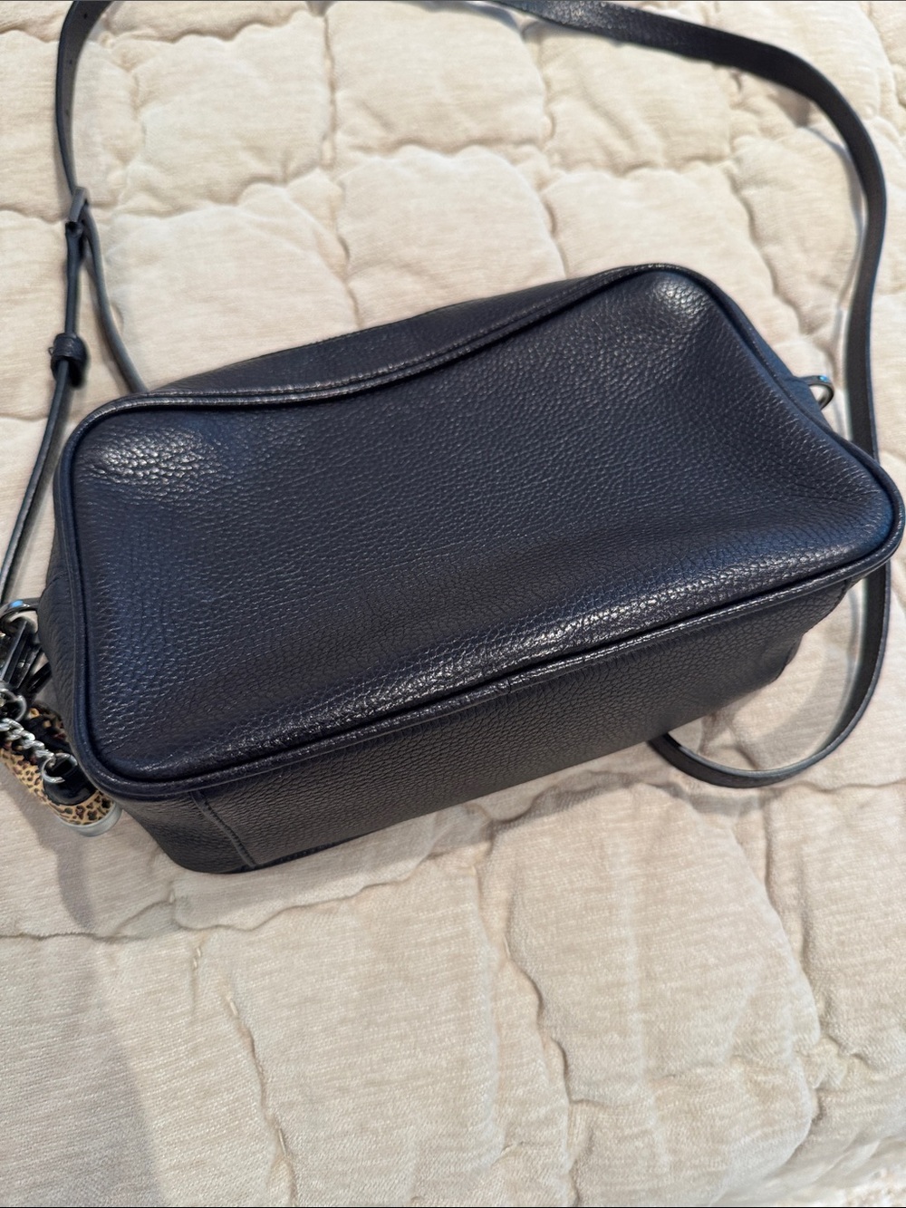 Golden Goose Black Pebbled Leather Star Crossbody - Picture 4 of 5
